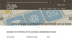 Desktop Screenshot of electoral.gov.mt
